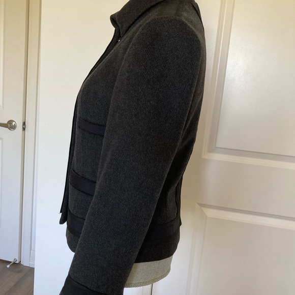 Pink Tartan designer’s house jacket, 100% wool, grey, size 42 ( 4-6 ) - Picture 6 of 12